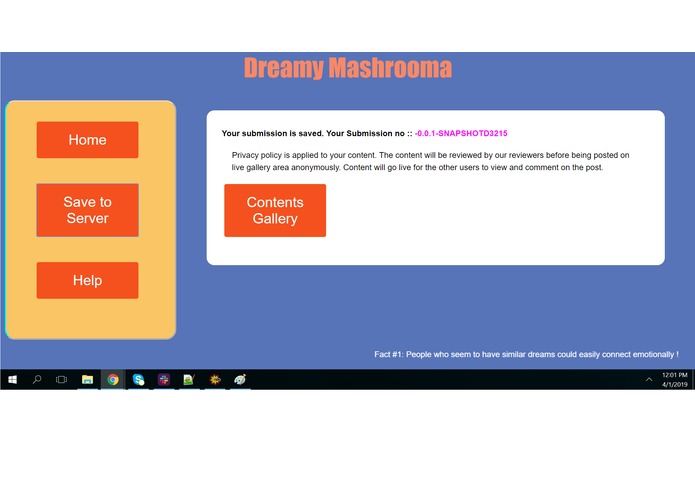 Dreamy Mashrooma Privacy safe content sharing platform – screenshot 5