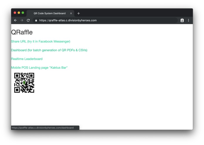QRaffle - QR codes for your event – screenshot 1