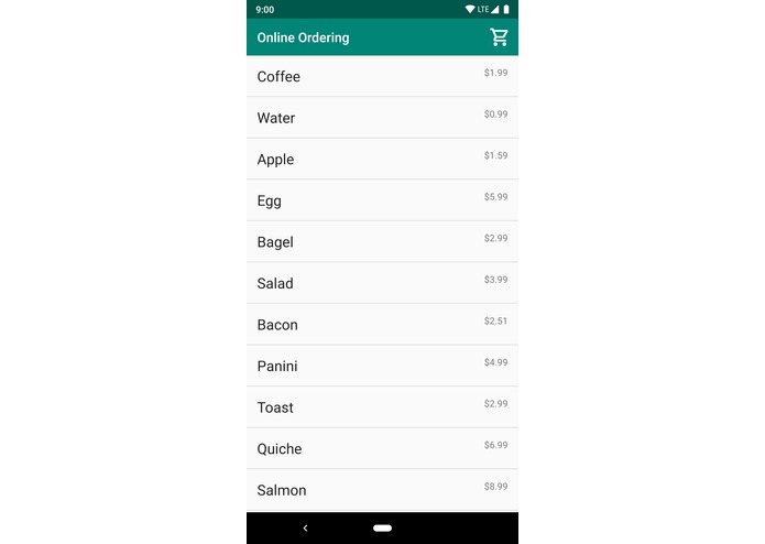 Online Ordering Mobile App – screenshot 1