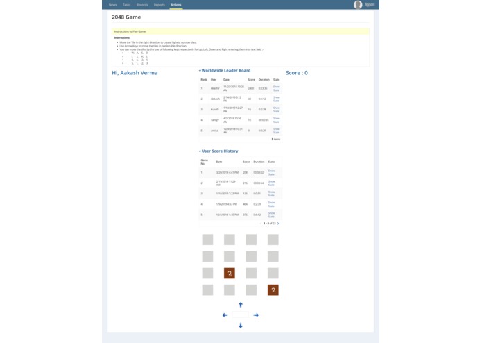 2048 Game in Appian – screenshot 2