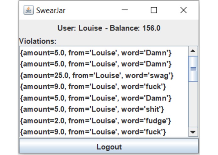 SwearJar – screenshot 2