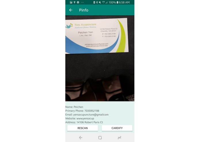 Pinfo – screenshot 1