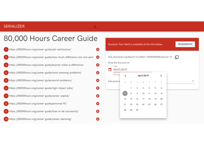 Serializer – screenshot 2