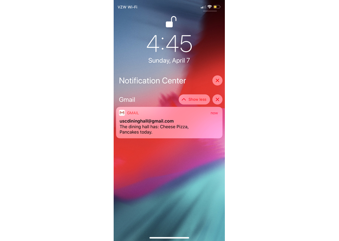Dining Hall Alert – screenshot 2