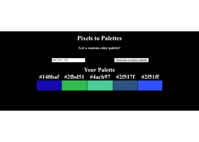 Pixels to Palettes – screenshot 1