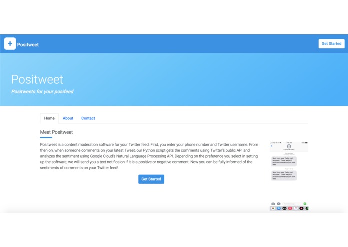 Positweet – screenshot 1