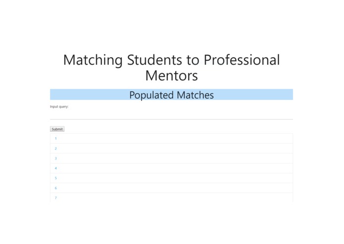 MentorMatch – screenshot 1