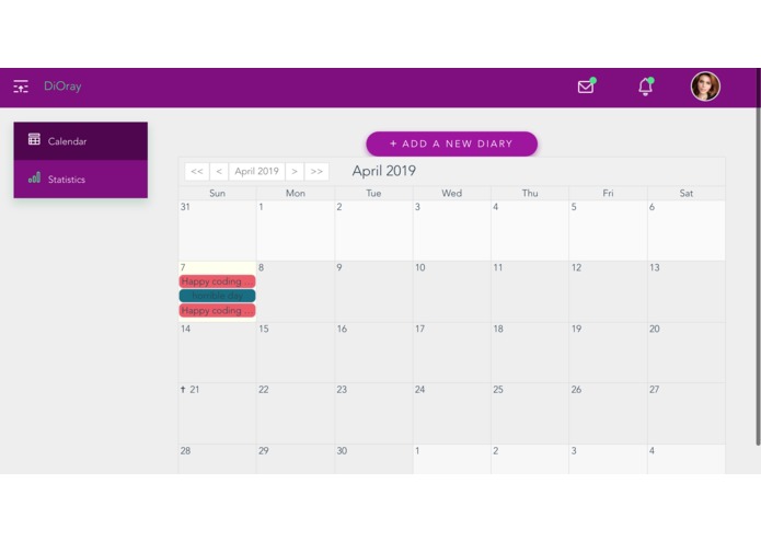 DiOray: An oral diary – screenshot 1