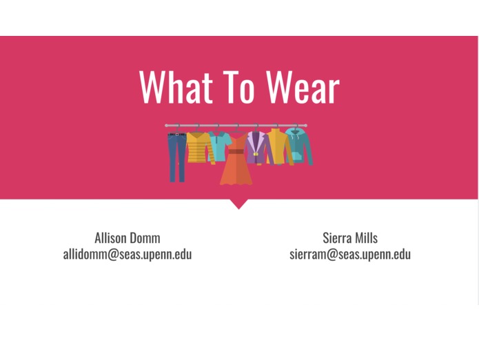 What To Wear – screenshot 1