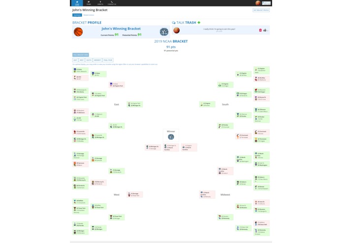 March Madness Bracket Challenge – screenshot 2