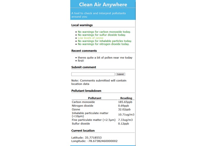 Clean Air Anywhere – screenshot 1