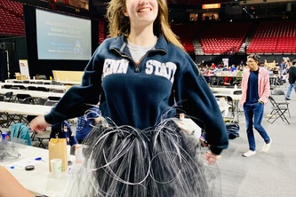 Dynamic Music based Fiber-Optic Skirt 