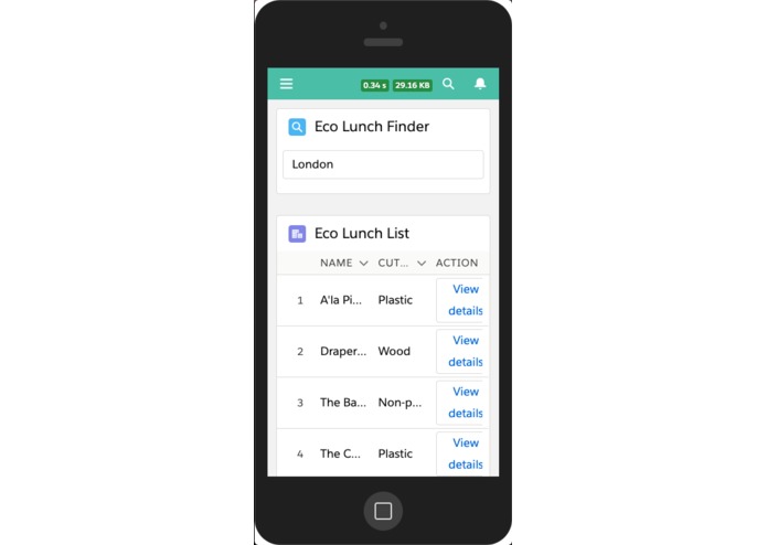 EcoLunchFinder – screenshot 1