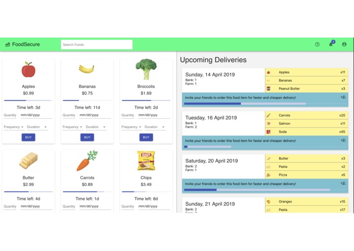 FoodSecure – screenshot 1