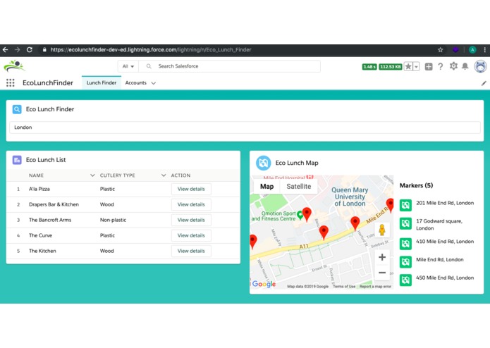 EcoLunchFinder – screenshot 2