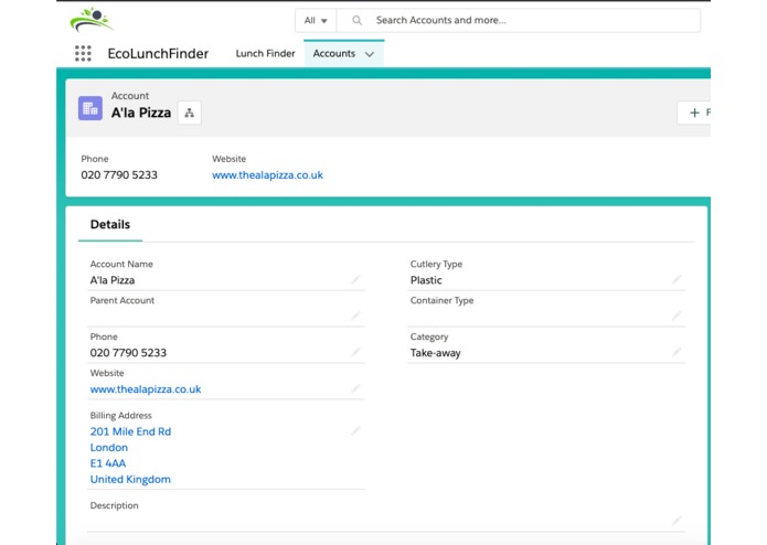 EcoLunchFinder – screenshot 3