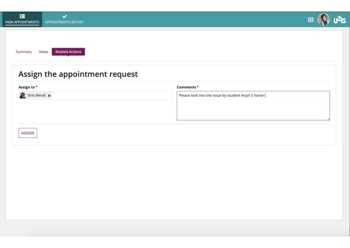 University Management  System (UMS) – screenshot 3
