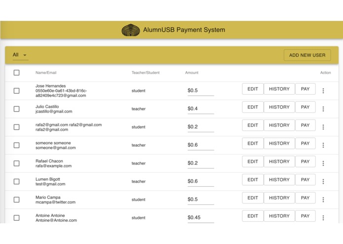 Automating scholarship payments – screenshot 1