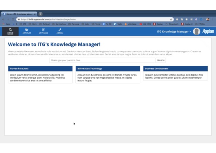 ITG Knowledge Manager – screenshot 1