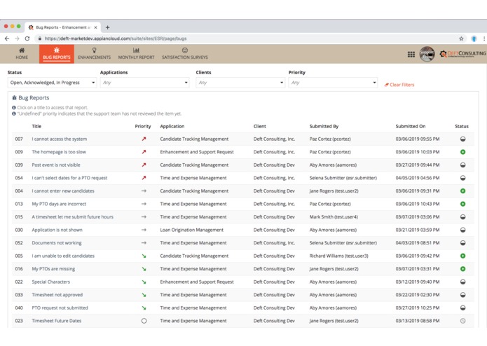 Enhancement & Support Requests – screenshot 5