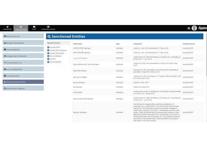 Sanctions and Adverse Media Screening (SAM) – screenshot 4