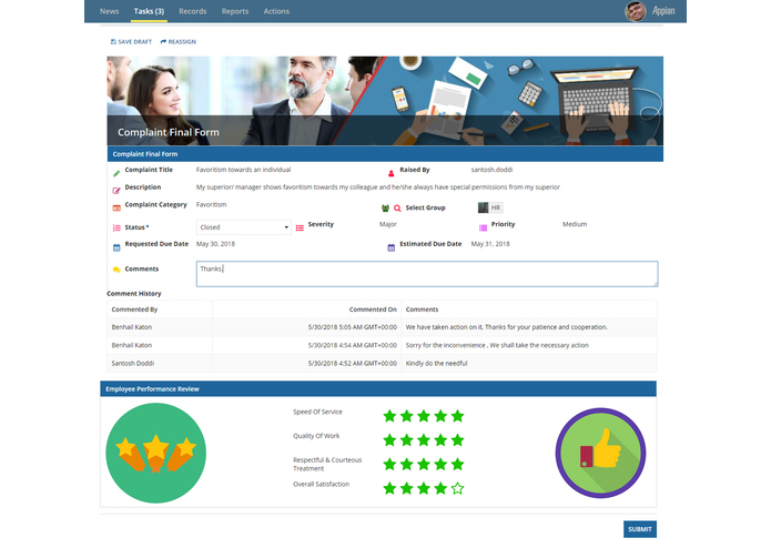 Complaint Board - Incident Management – screenshot 1