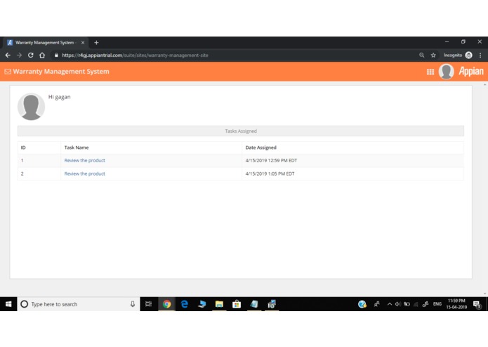 Warranty Management Portal – screenshot 2