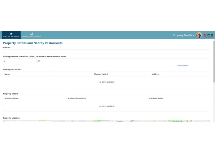 IDS - Data Enrichment Platform - Property Details – screenshot 1