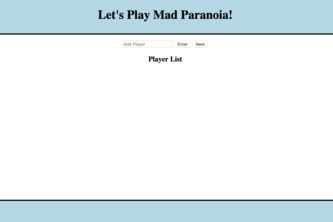 Mad Paranoia