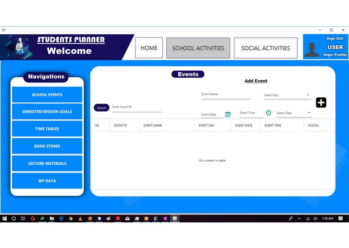STUDENT PLANNER – screenshot 1