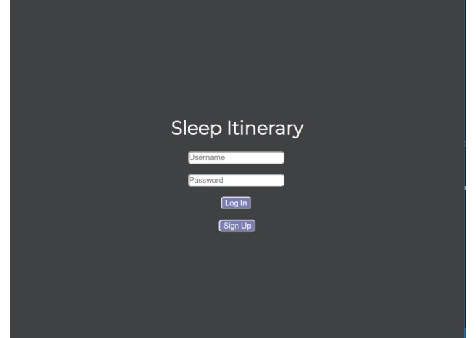 Sleep Itinerary – screenshot 1