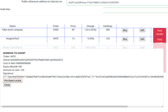 Digital Locate Receipt System for Security Tokens