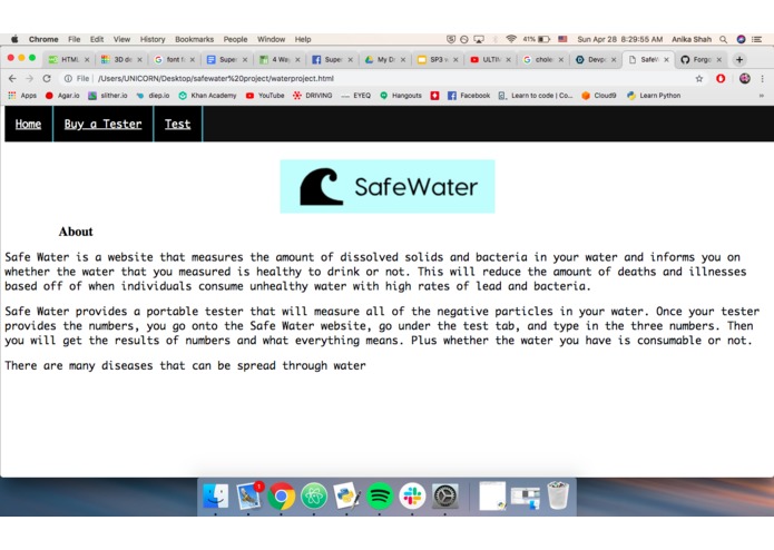 SafeWater – screenshot 2