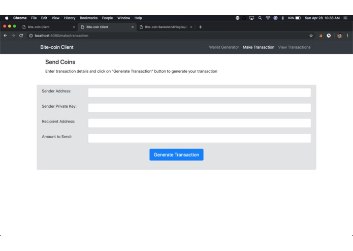 Bite-coin (python) – screenshot 4