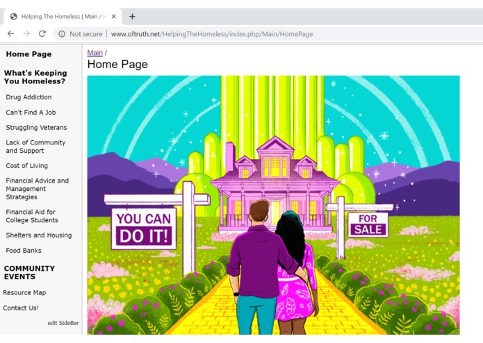 Project HTH (Helping the Homeless) – screenshot 1
