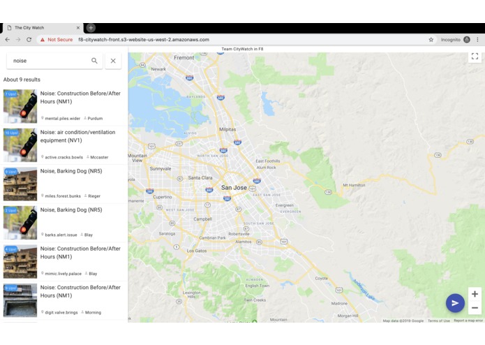 The City Watch (Among Top 8 finalists - F8 hackathon) – screenshot 2