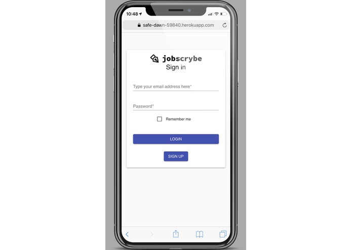 Jobscrybe – screenshot 1