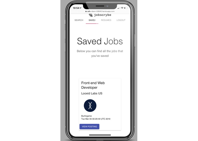 Jobscrybe – screenshot 3