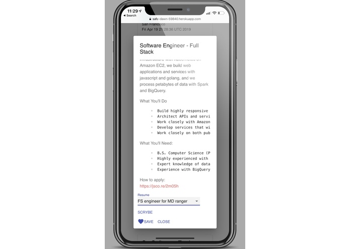 Jobscrybe – screenshot 7