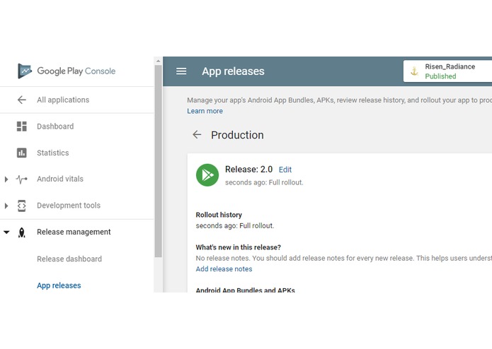 Risen Radiance Mobile Application – screenshot 3