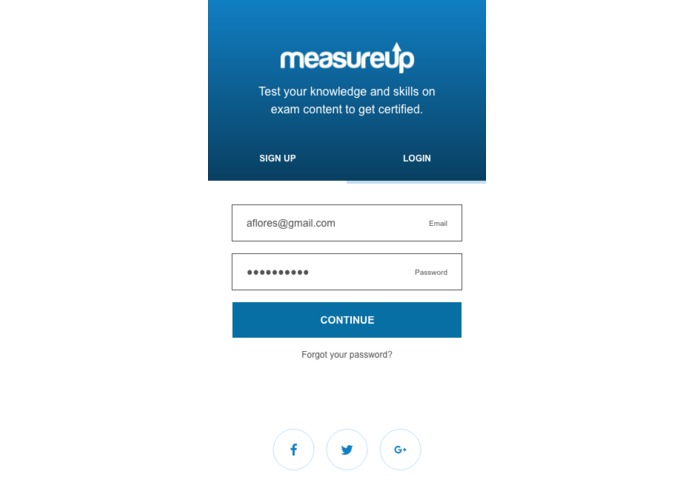 Prototype - Exam Practice App - DoD Measure Up – screenshot 1