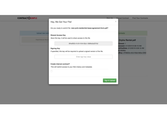 ContractSimple: A Real Estate contract management platform. – screenshot 2