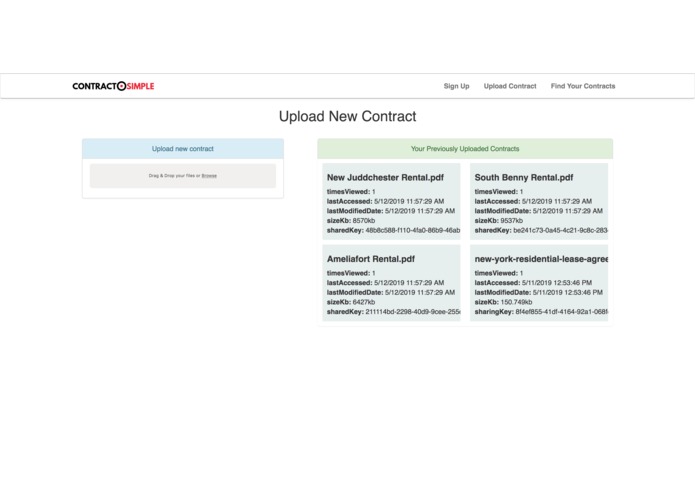 ContractSimple: A Real Estate contract management platform. – screenshot 3
