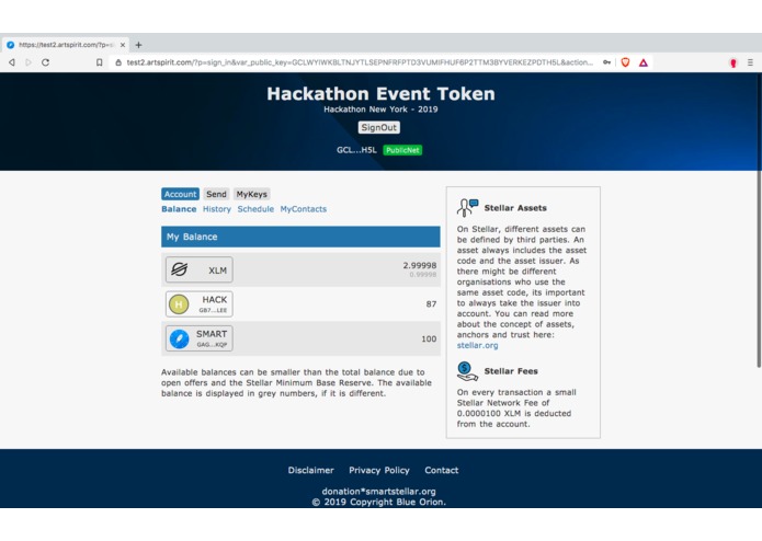 Pop-up Token Ecosystem, a Branded payment system – screenshot 2