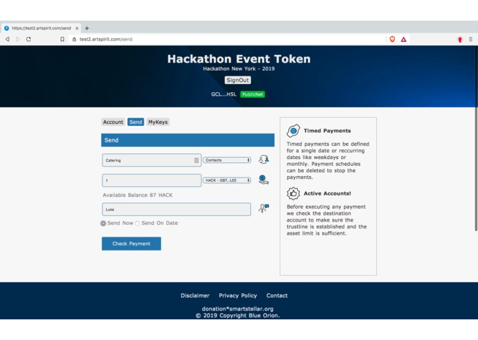 Pop-up Token Ecosystem, a Branded payment system – screenshot 4