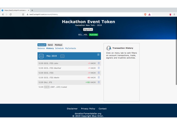 Pop-up Token Ecosystem, a Branded payment system – screenshot 5