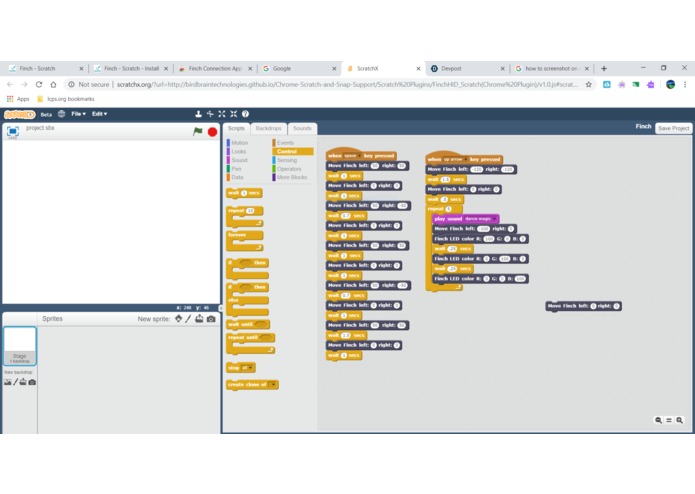 DancingFinchbot – screenshot 1