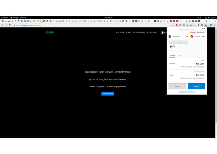 Blockchain Name Service – screenshot 4
