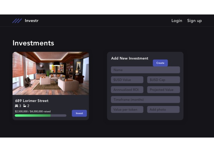 investr – screenshot 2