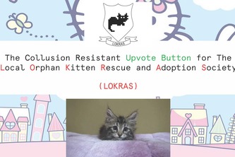 The Collusion Resistant Upvote Button for LOKRAS 